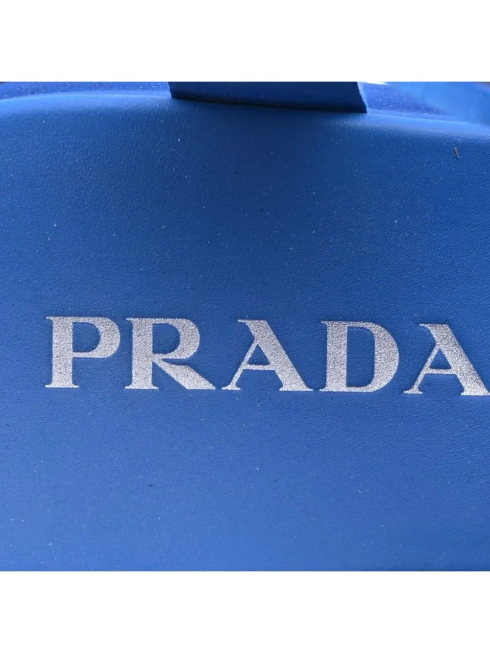 Prada Sandals Monolith Rubber Blue Platform 5